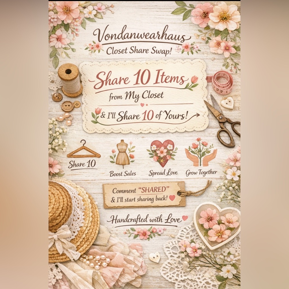 SHARE 10 ITEMS AND GET 10 SHARED